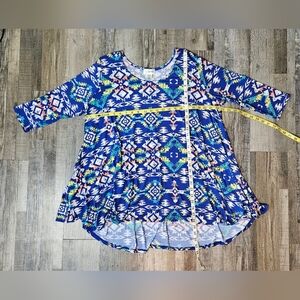 💜The Zig Zag Stripe Shirt Xl Blue Multicolor 🩷